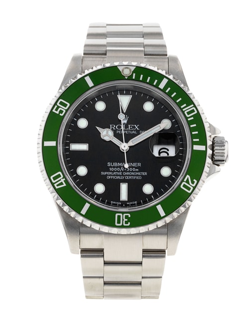 Rolex Submariner 16610 LV Flat Four Image 6